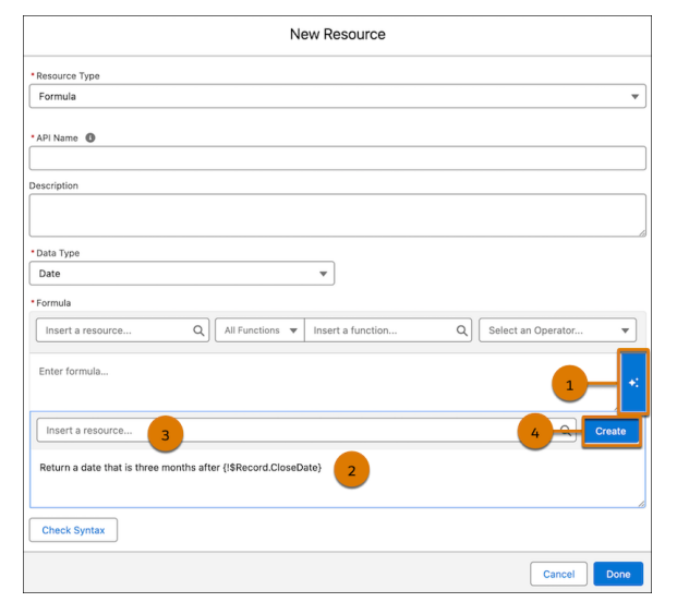 Creating Flow Formulas with Einstein